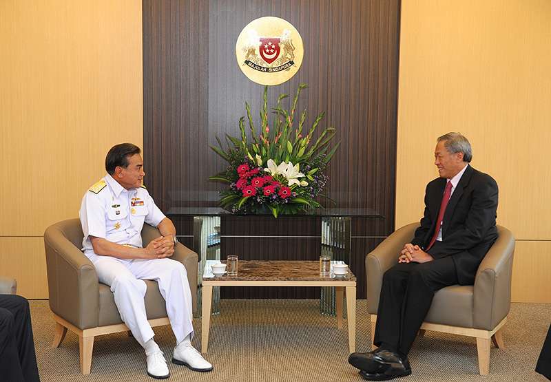  Surasak Runroengrom calling on Minister for Defence Dr Ng Eng Hen